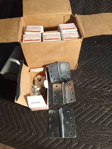 6 Boxes of hinge sets and more