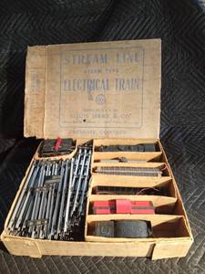 Vintage Louis Marx & Co. Steam line electric train set #2500012