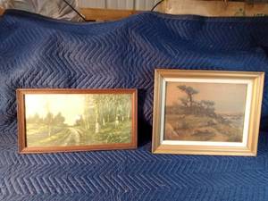 2 framed prints
