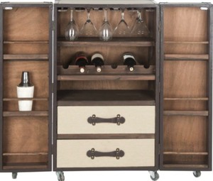 Safavieh Grayson Bar Cabinet Beige