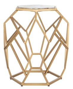 Ava Geometric Accent Table