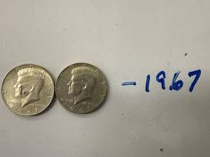 1967 Kennedy Half Dollars