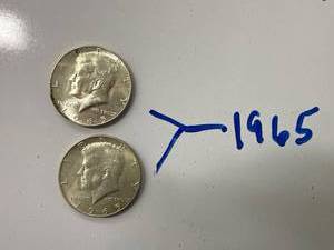 1965 Kennedy Half Dollar Coins