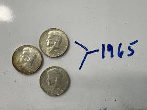 1965 Kennedy Half Dollars (3)