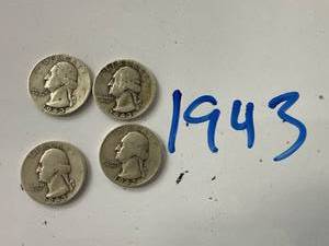 1943 US Quarters (4)