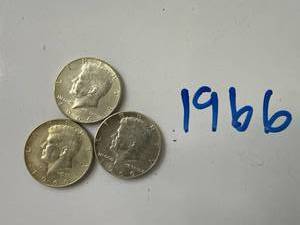 1966 Kennedy Half Dollars