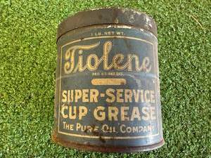 Tiolene Super-Service Cup Grease Tin The Pure Oil Company