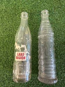 Lake Region Devils Lake ND Vintage Soda Bottles