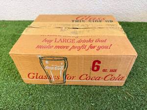 Case of 12 - 6 oz Vintage Coca-Cola Glasses