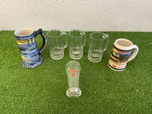 Beer Mugs, Miller & Coors Steins & Coors Glass