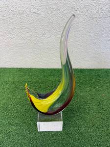 Abstract Multicolor Murano Art Glass Sculpture