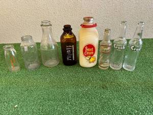 Glass Milk Bottles & Soda Bottles