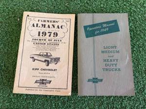 1949 Chevrolet Truck Operators Manual & 1979 Farmers Almanac from Kipp Chevrolet Edgeley ND