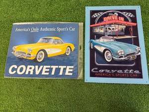 Corvette Metal Signs