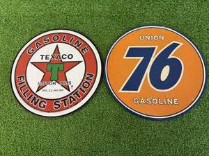 Texaco & Union 76 Metal Signs