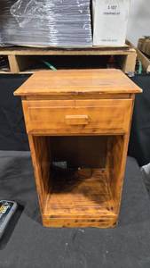 Wooden Nightstand with Drawer
