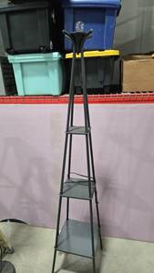 Metal Floor Lamp with Shelves