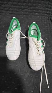 Adidas White Green Cleats