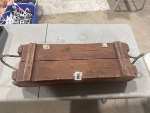 Vintage Wooden Ammunition Box