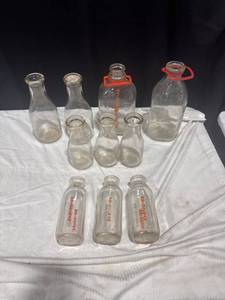 Vintage Bridgeman Milk Bottles Lot