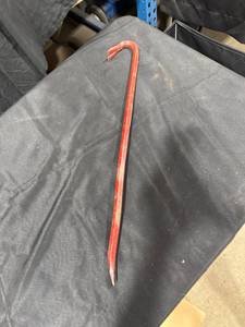 Red Metal Pry Bar