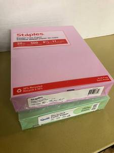 Pastel Green and Pink Copy Paper
