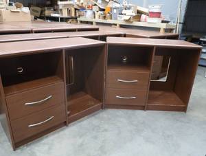 2) 2 DRAWER CABINETS