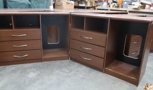 2) 3 DRAWER CABINETS