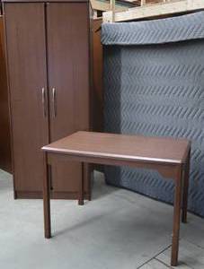 1 WARDROBE & 1 TABLE DESK