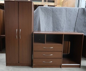 1 WARDROBE & 3 DRAWER CABINET