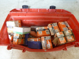 Toolbox with Finish Nails