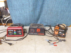 Battery Chargers and Tire Inflator