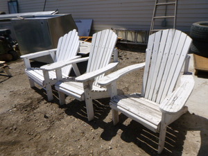 3 Adirondack Patio Chairs
