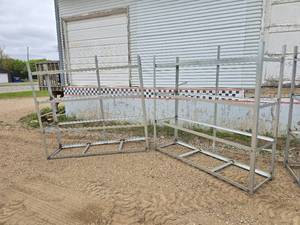 Angle Iron Shelf Racks x 2