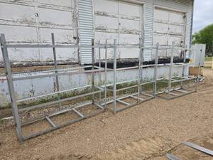 Angle Iron Shelf Racks x 3