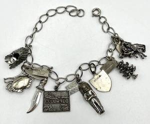 Sterling Silver Charm Bracelet 7 in - Colorado Cliff Dwellings Charm