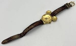 JAZ Disney Mickey Mouse Watch - 8 in Leather Band, 1.5 in x 1 in Face
