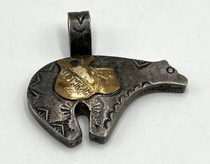 JH Sterling Bear Pendant - 1.5 x 1.75 in