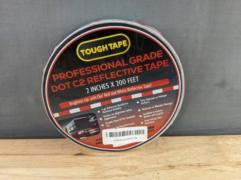 Tough Tape DOT-C2 Reflective Tape - 2 Inches X 200 Feet - Brand New