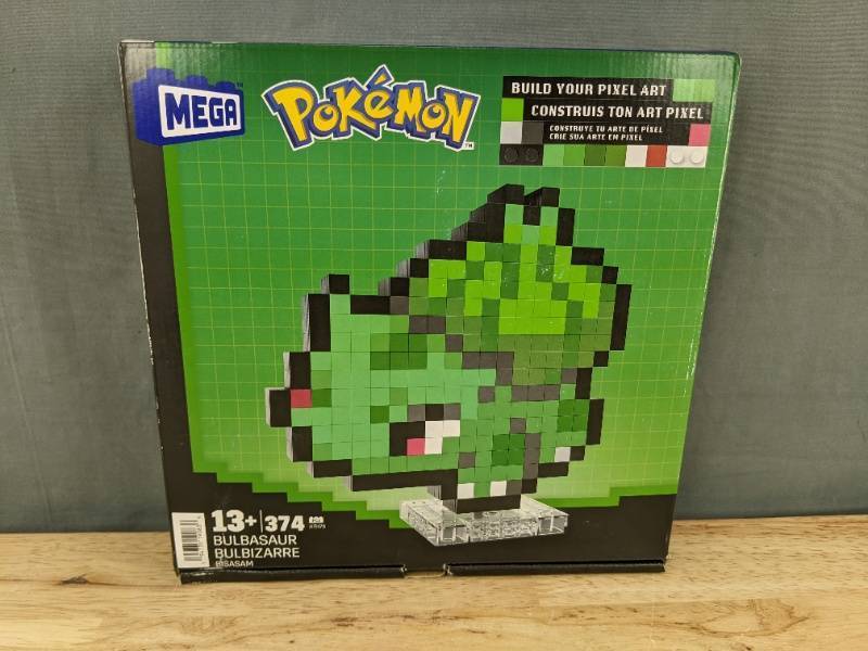 MEGA Pokmon Bulbasaur Pixel Art, 374 Pieces - Brand New