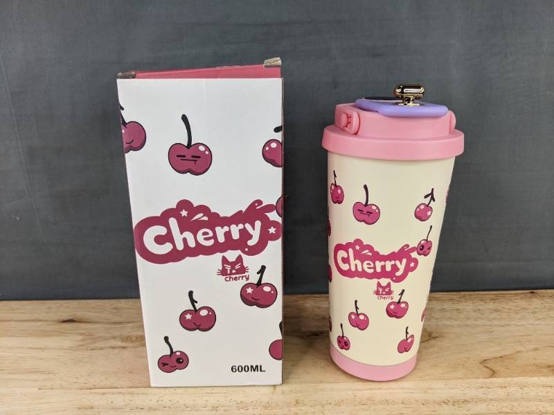 Cherry 20oz Thermal Tumbler Stainless Steel - Brand New