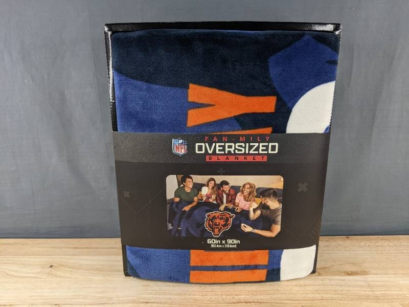 NFL Chicago Bears Monsters of the Midway Blanket 60in x 90in - Brand New