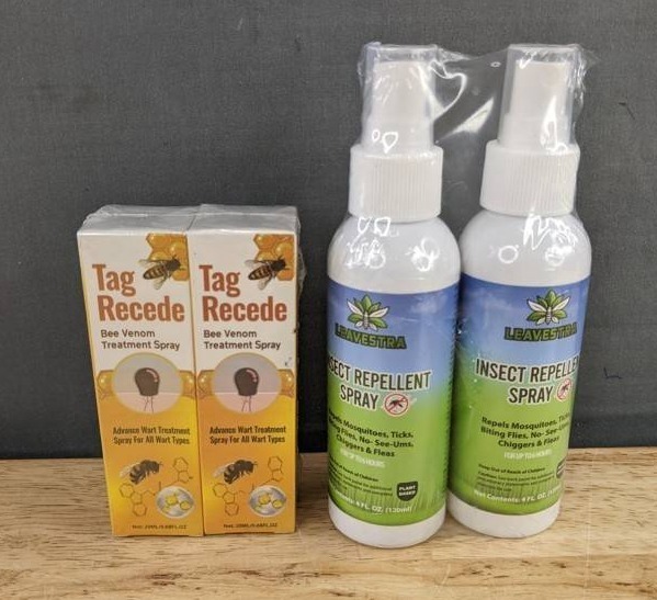Bee Venom Treatment Spray & Insect Repellent Spray, 4 Total - Brand New