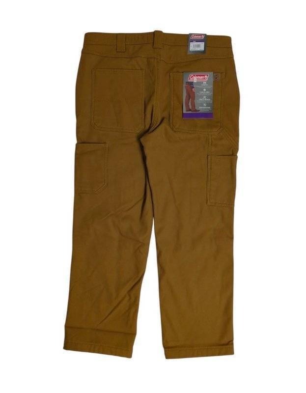 Coleman Mens Fleece-Lined Pants - Toffee - 38W x 32L - $90 Retail - Brand New