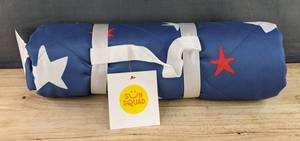 Sun Squad Picnic Blanket 60 X 72 Blue with Stars - Brand New&nbspA