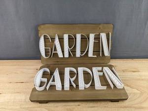 2 Better Homes &amp Gardens Wood Garden Wall Art Signs - Brand New&nbspA