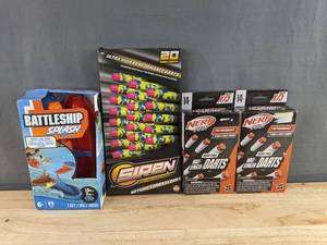 Nerf Pro x.5 Half-Length Darts, Siren Ultra High Performance Darts &amp Battleship Splash - Brand New&nbspA