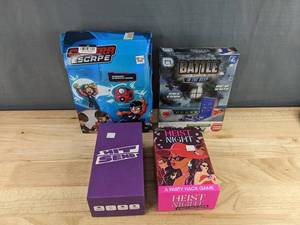 Camera Escape, Battle in the Deep, Hit Send &amp Heist Night Game - Brand New&nbspA