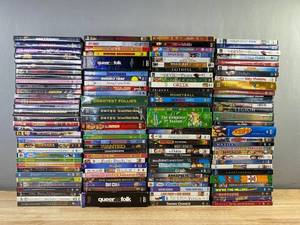 140 DVD Movie Collection - Seinfeld, The Sopranos, Friends, The Simpsons, Twilight, The Devil Wears Prada, Peter Pan, Family Guy, Wanted C