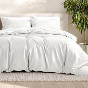 Bare Home KingCal King Cream Duvet Cover Set - Retail $50 - Brand New